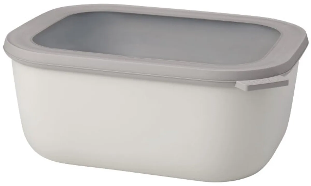 Multikom Cirqula vershouddoos - 3000 ml - Rechthoekig de Mepal en Nordic white – photo produit