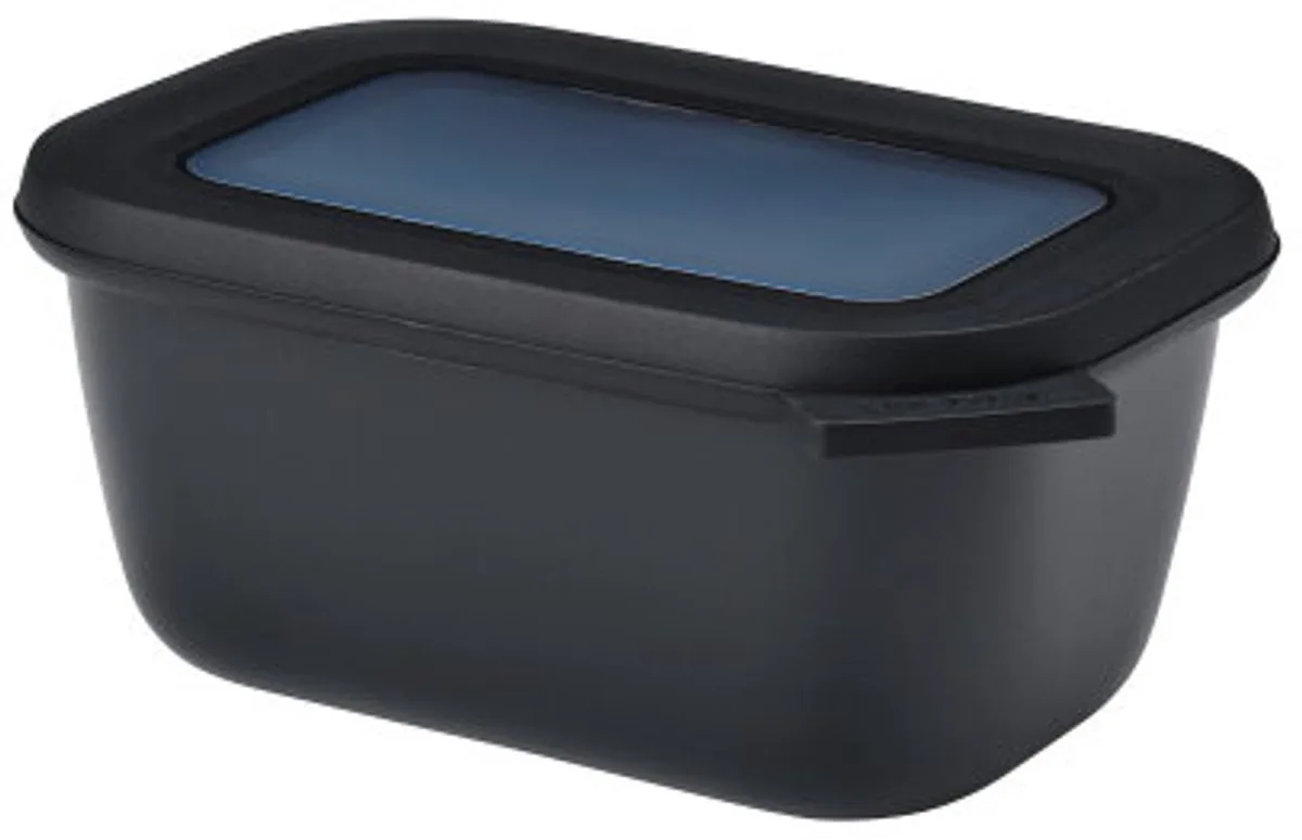 Multikom Cirqula vershouddoos - 750 ml - Rechthoekig van Mepal in Nordic black – productfoto