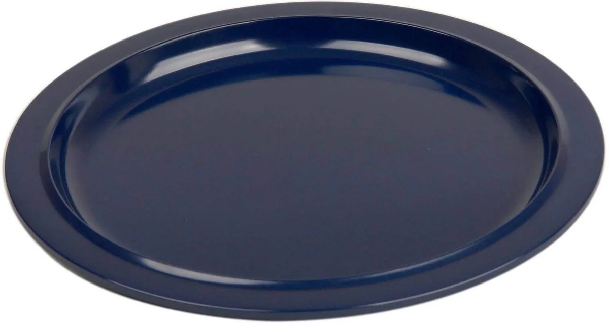 Plat bord Basic P250 - (donkerblauw) van Mepal in Ocean blue – productfoto