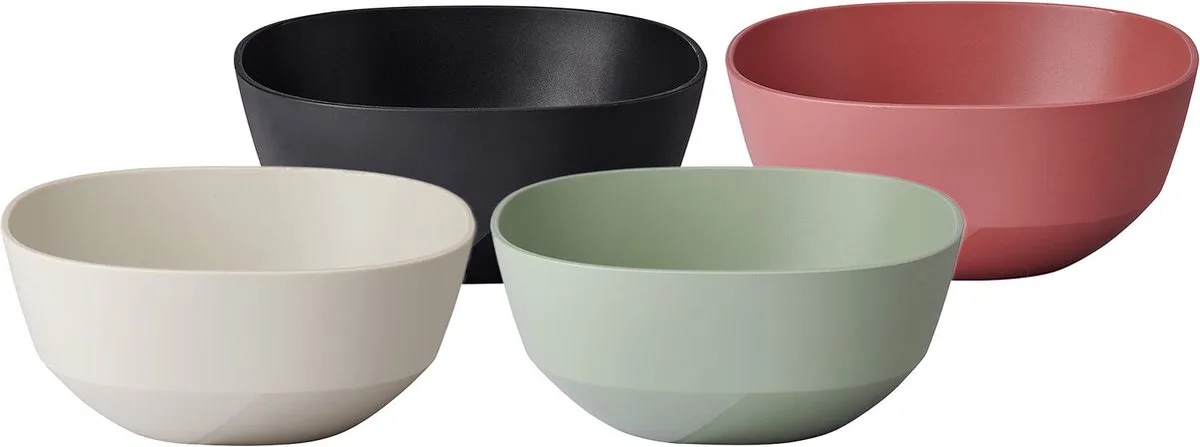 Schalen Silueta 750 ml Set van 4 van Mepal in Gekleurd – productfoto