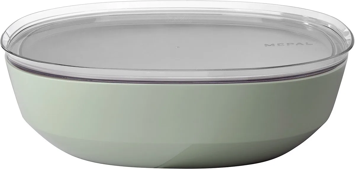 serveerschaal met deksel Silueta - 4000 ml - Saladeschaal van Mepal in Nordic sage – productfoto