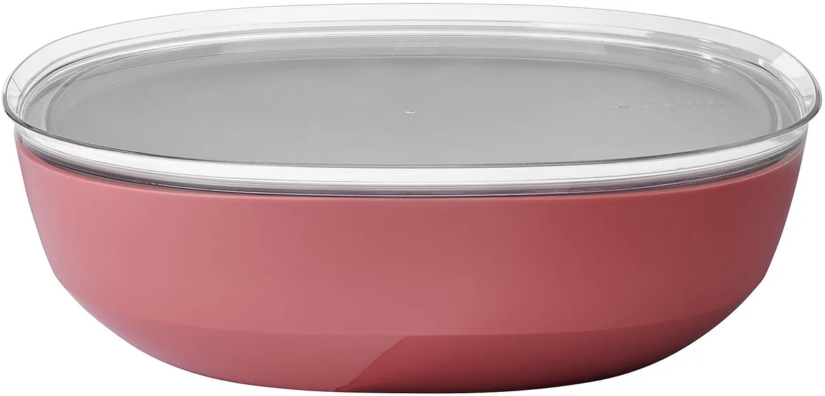 serveerschaal met deksel Silueta - 4000 ml - Saladeschaal van Mepal in Vivid mauve – productfoto