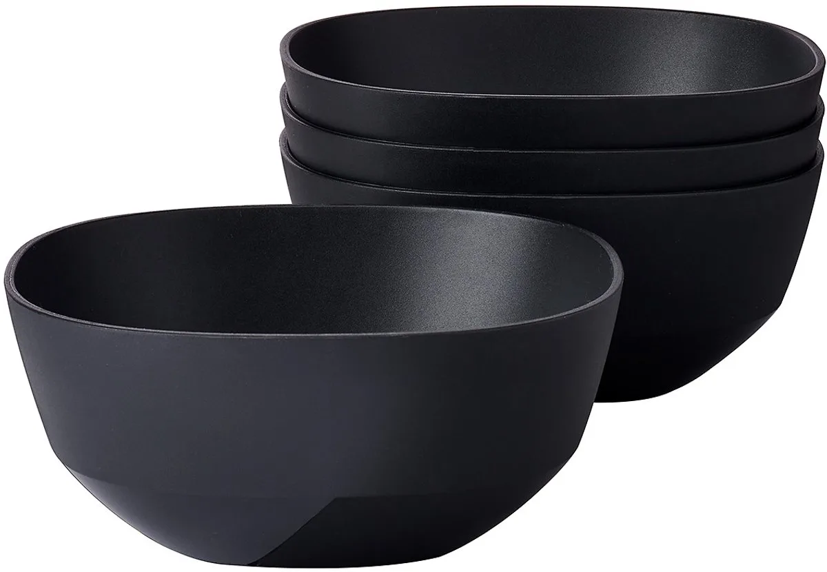 serveerschaal Silueta - 4x 750 ml - Saladeschaal fra Mepal i Nordic black – produktbillede