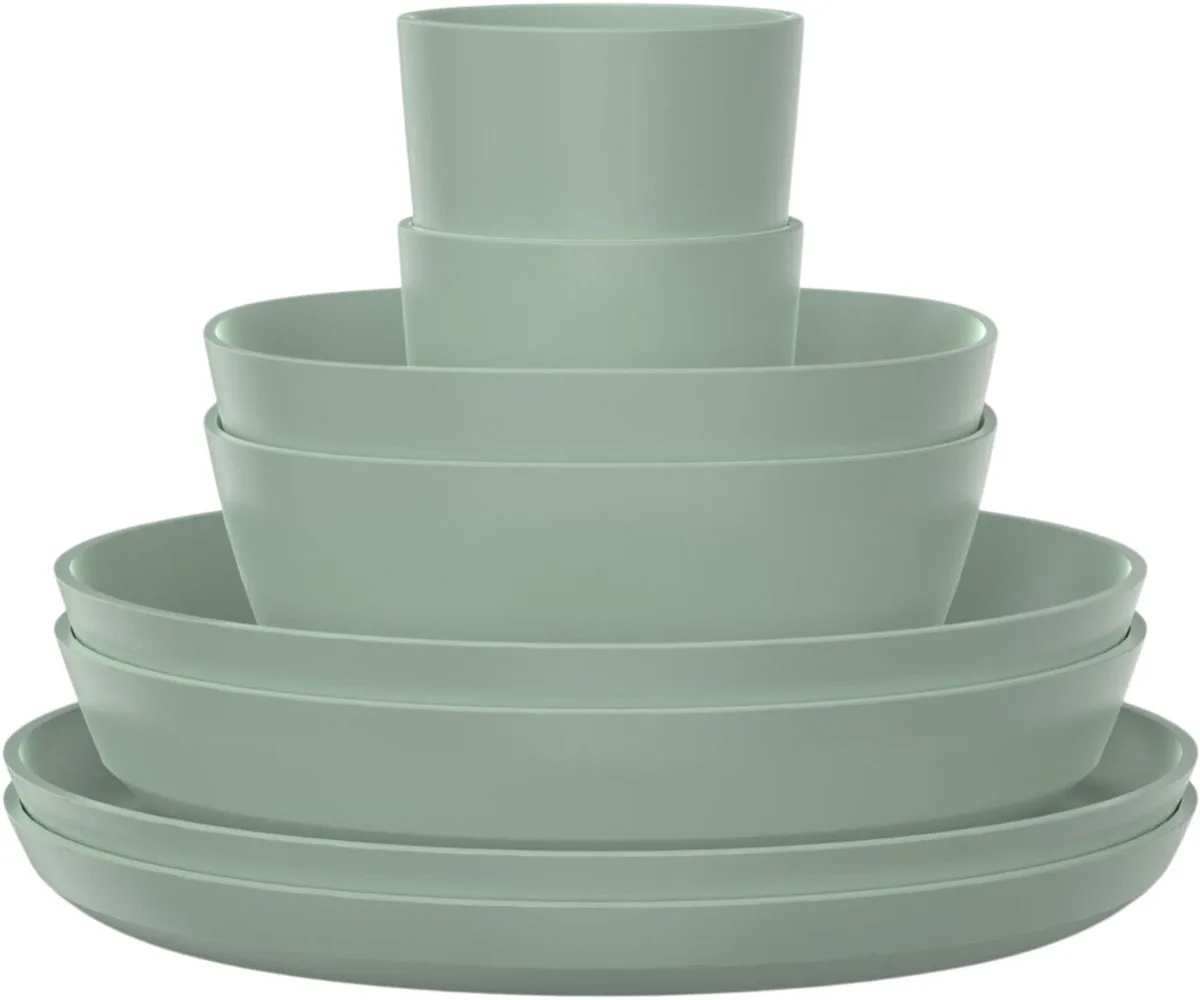 servies set Silueta - 8-delig voor 2 personen von Mepal in Nordic sage – Produktfoto