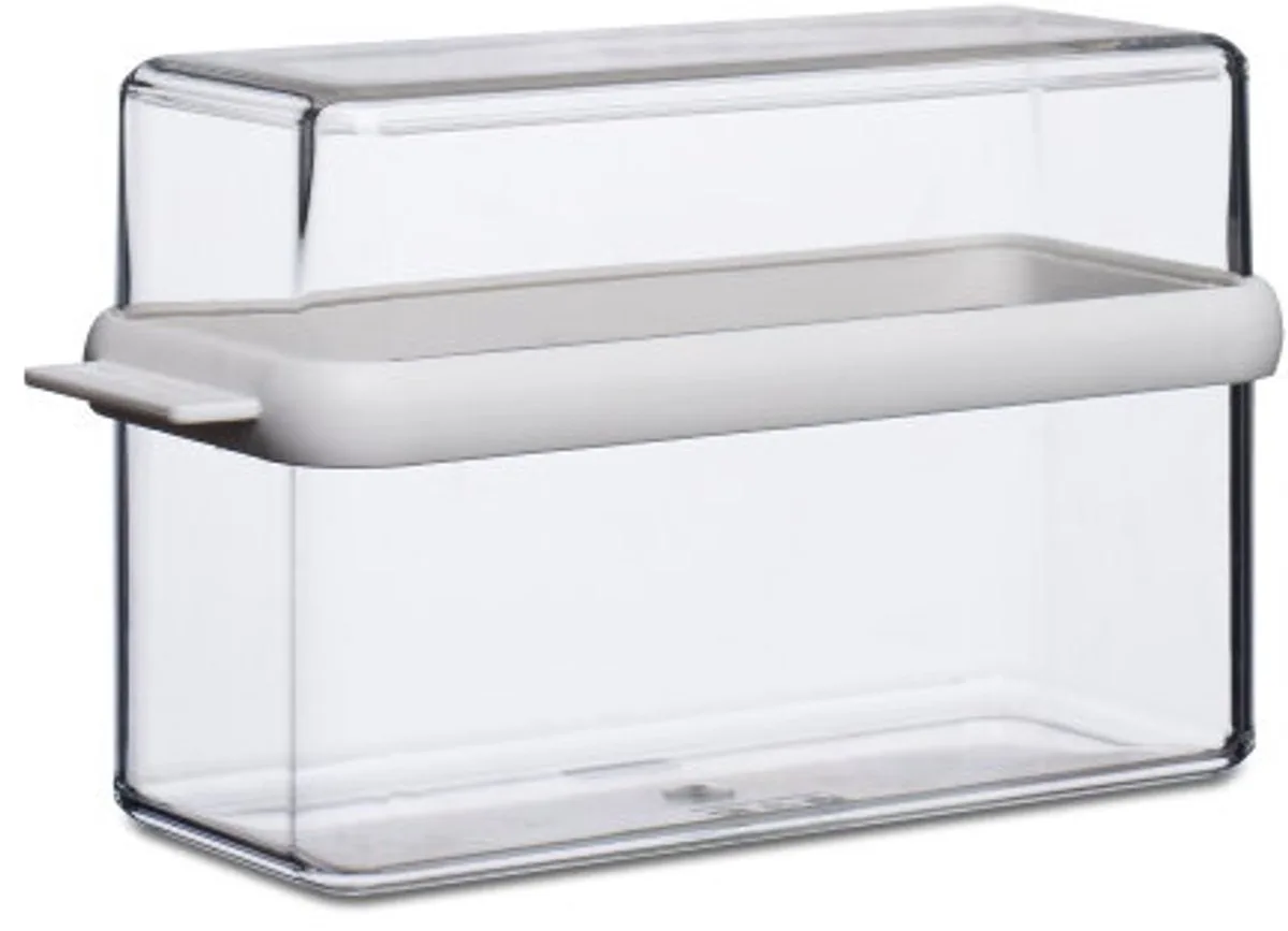 Stora vershouddoos - 1600 ml - Knäckebröd - Transparant - Rond van Mepal in Wit – productfoto