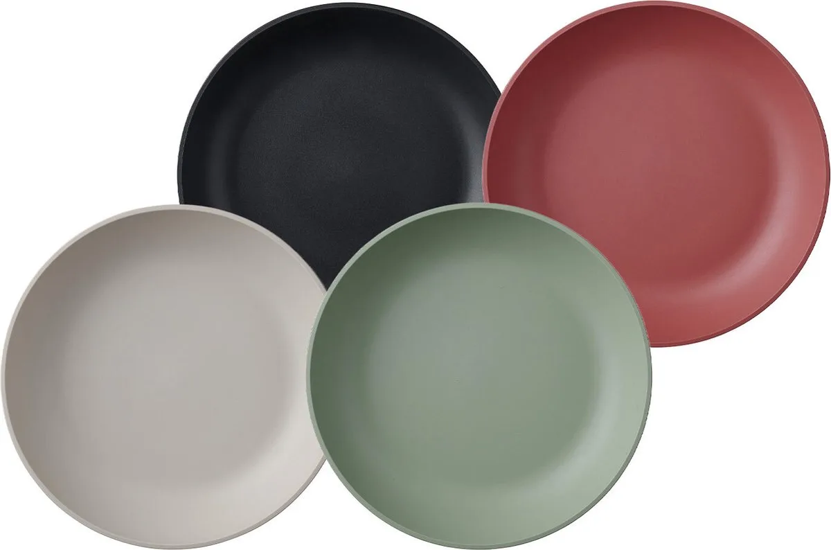 Suppenteller Silueta ø 21 cm Set van 4 von Mepal in Gekleurd – Produktfoto