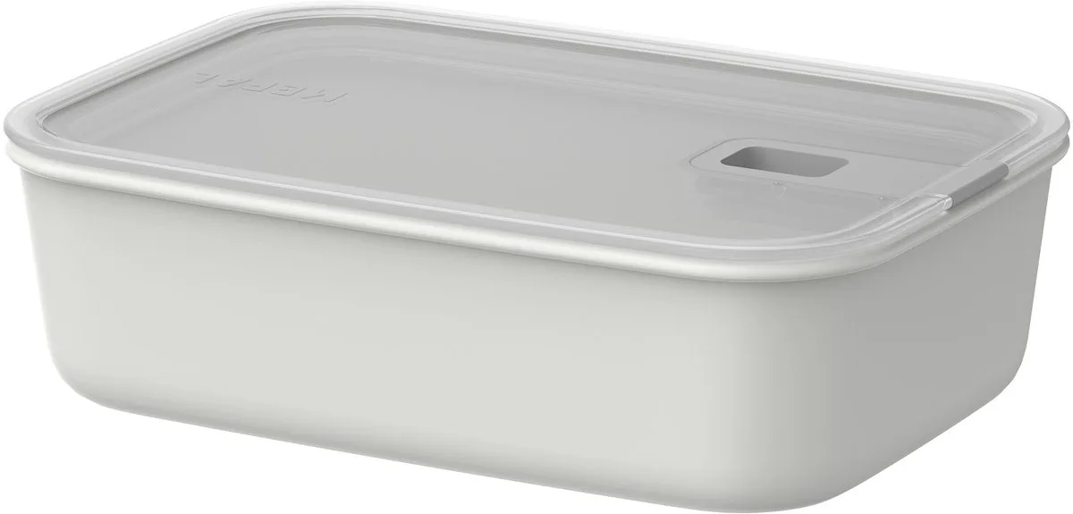 Vershouddoos EasyClip - 1.5 l - Vershoudbakjes met schuifsluiting - Geschikt voor magnetron. stoomoven. koelkast en vriezer från Mepal i Nordic white – produktbild