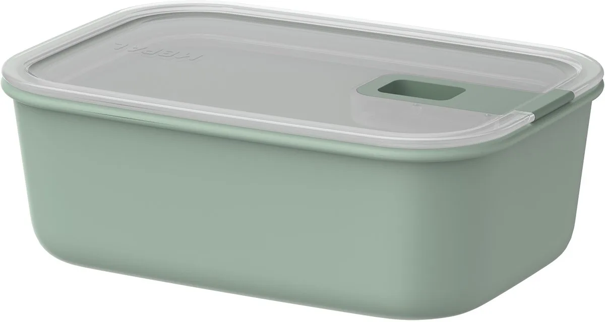 Vershouddoos EasyClip - 1 l - Vershoudbakjes met schuifsluiting - Geschikt voor magnetron. stoomoven. koelkast en vriezer van Mepal in Nordic sage – productfoto