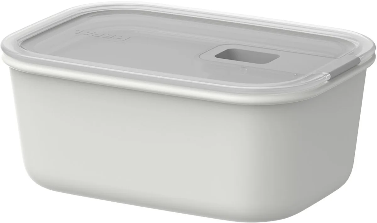 Vershouddoos EasyClip - 700 ml - Vershoudbakjes met schuifsluiting - Geschikt voor magnetron. stoomoven. koelkast en vriezer van Mepal in Nordic white – productfoto
