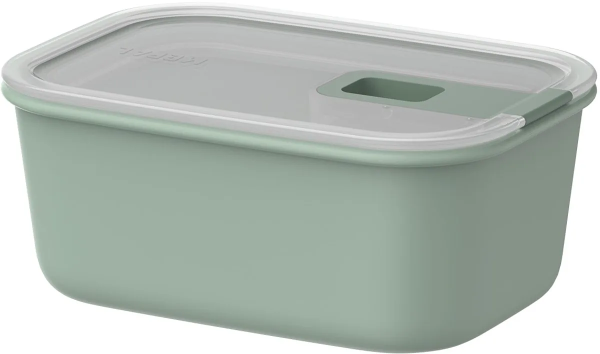 Vershouddoos EasyClip - 700 ml - Vershoudbakjes met schuifsluiting - Geschikt voor magnetron. stoomoven. koelkast en vriezer van Mepal in Nordic sage – productfoto