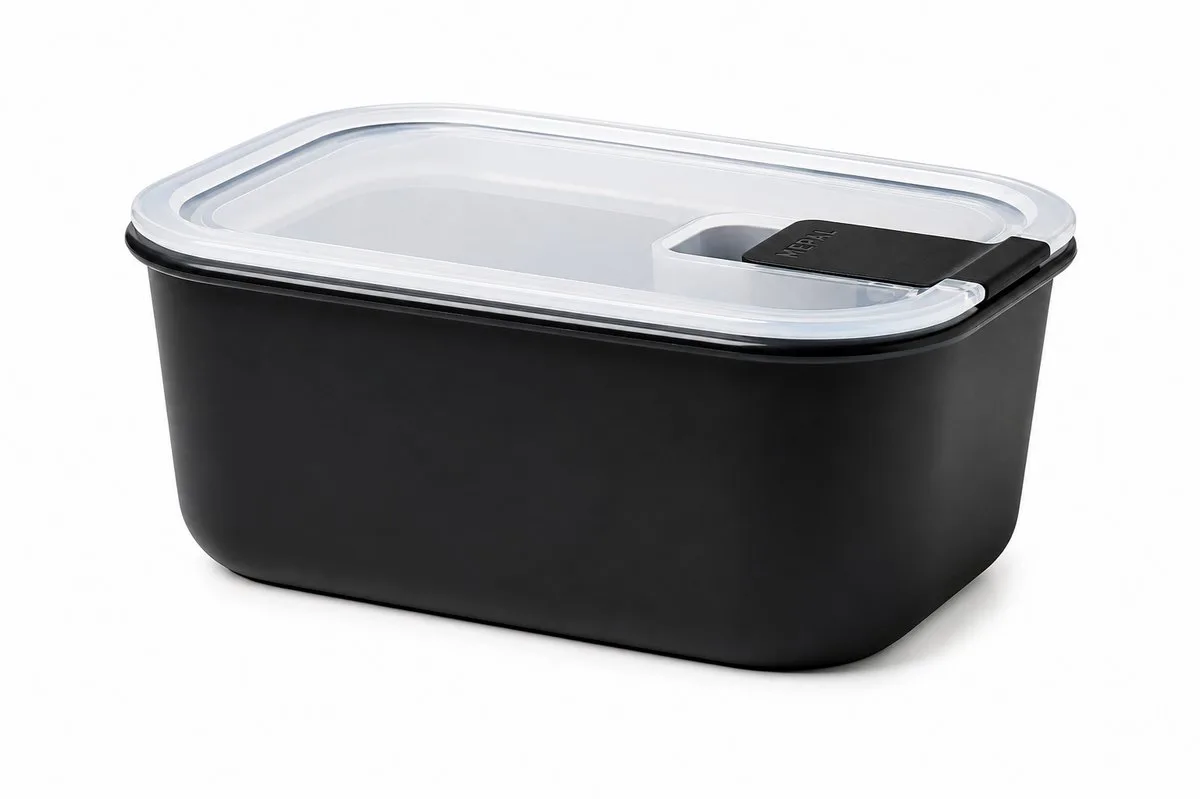 vershouddoos EasyClip - 700 ml - Voorraaddoos - Nordic black van Mepal in Zwart – productfoto