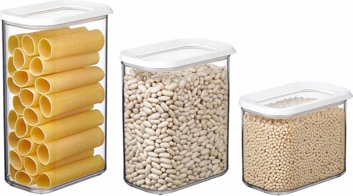 Vorratsdosen Modula Set van 3 van Mepal in Wit – productfoto