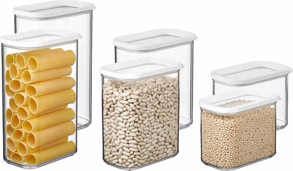 Vorratsdosen Modula Set van 6 van Mepal in Wit – productfoto
