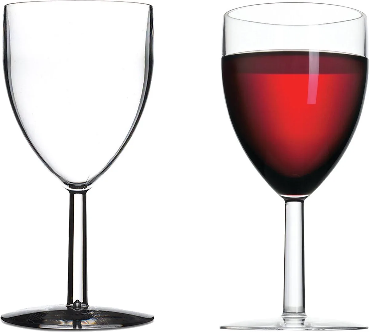 wijnglas 300 ml - set van 2 stuks - geschikt voor binnen en buiten - duurzaam - lichtgewicht van Mepal in Transparant – productfoto