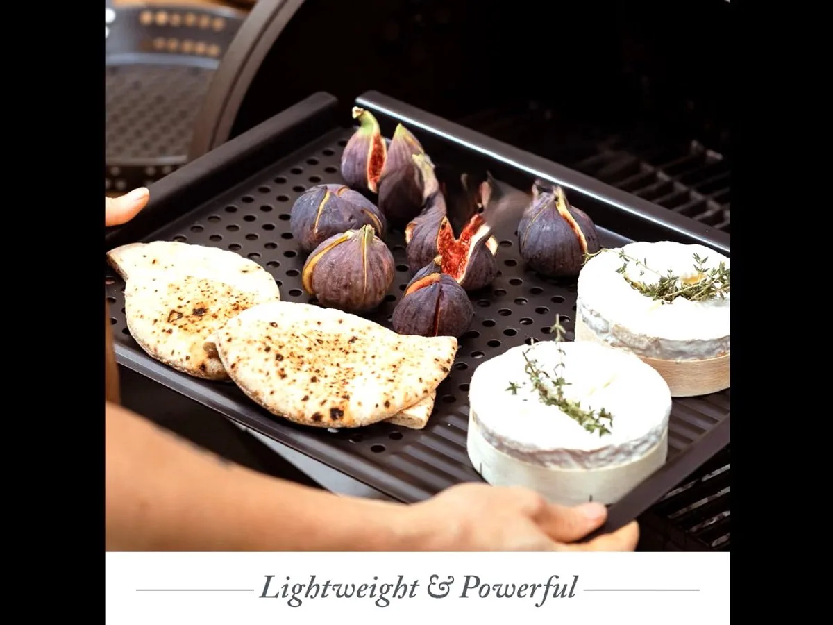 Multi-grillplaat van koolstofstaal van Merten & Storck in Zwart – productfoto
