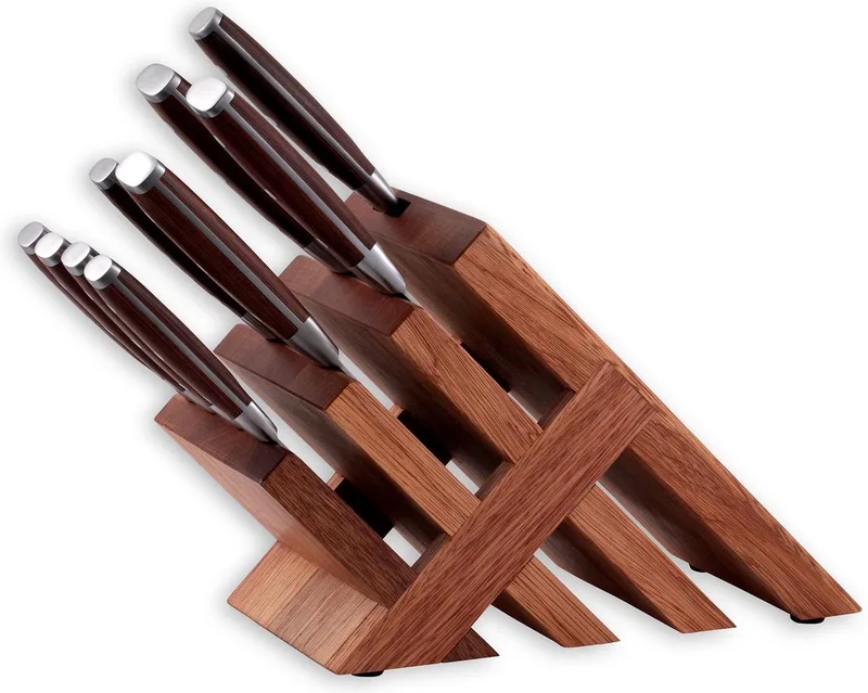 Avanta 10-Delige Messenset met Magnetisch Messenblok by Messermeister in Brown – product photo