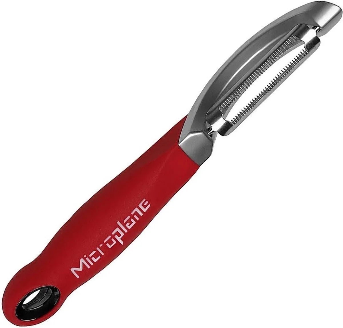 Dunschiller met Kartel van Microplane in Rood – productfoto