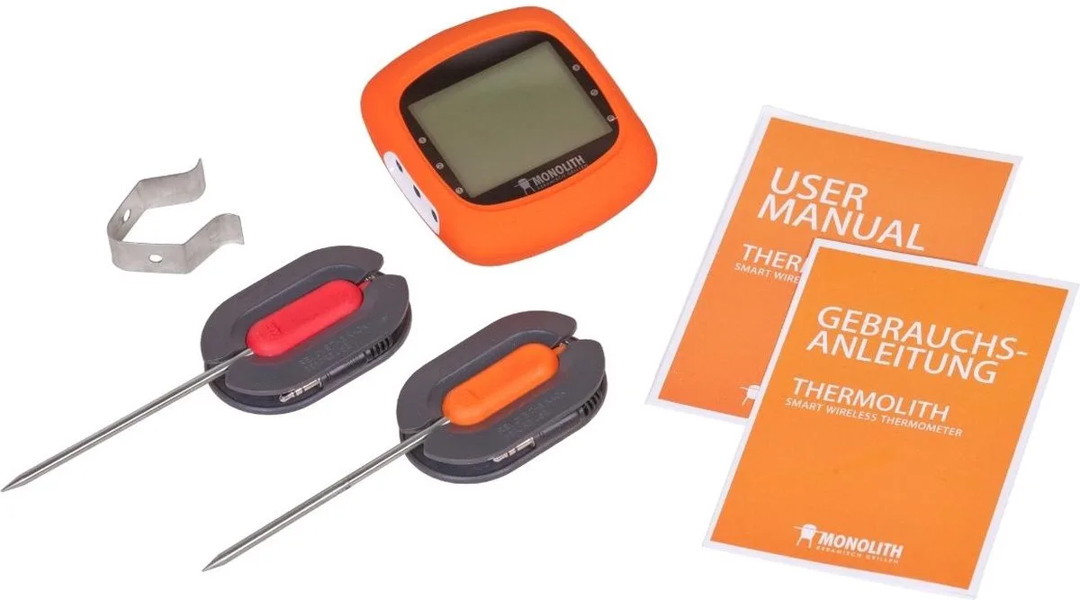 Thermo-Lith Bluetooth Thermometer van Monolith in Zwart – productfoto