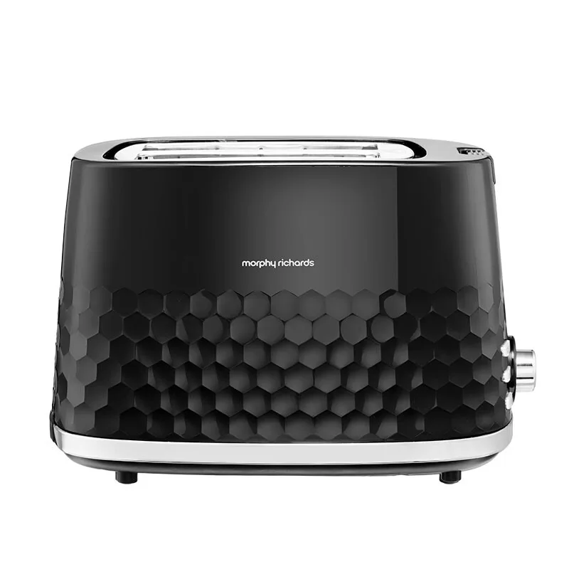 Hive 2-sleufs broodrooster, instelbare bruiningsgraad, uitneembare kruimellade, annuleer, ontdooien, opwarmen, anti-klemfunctie, glanzende afwerking, 850 W, zwart by Morphy Richards – product photo