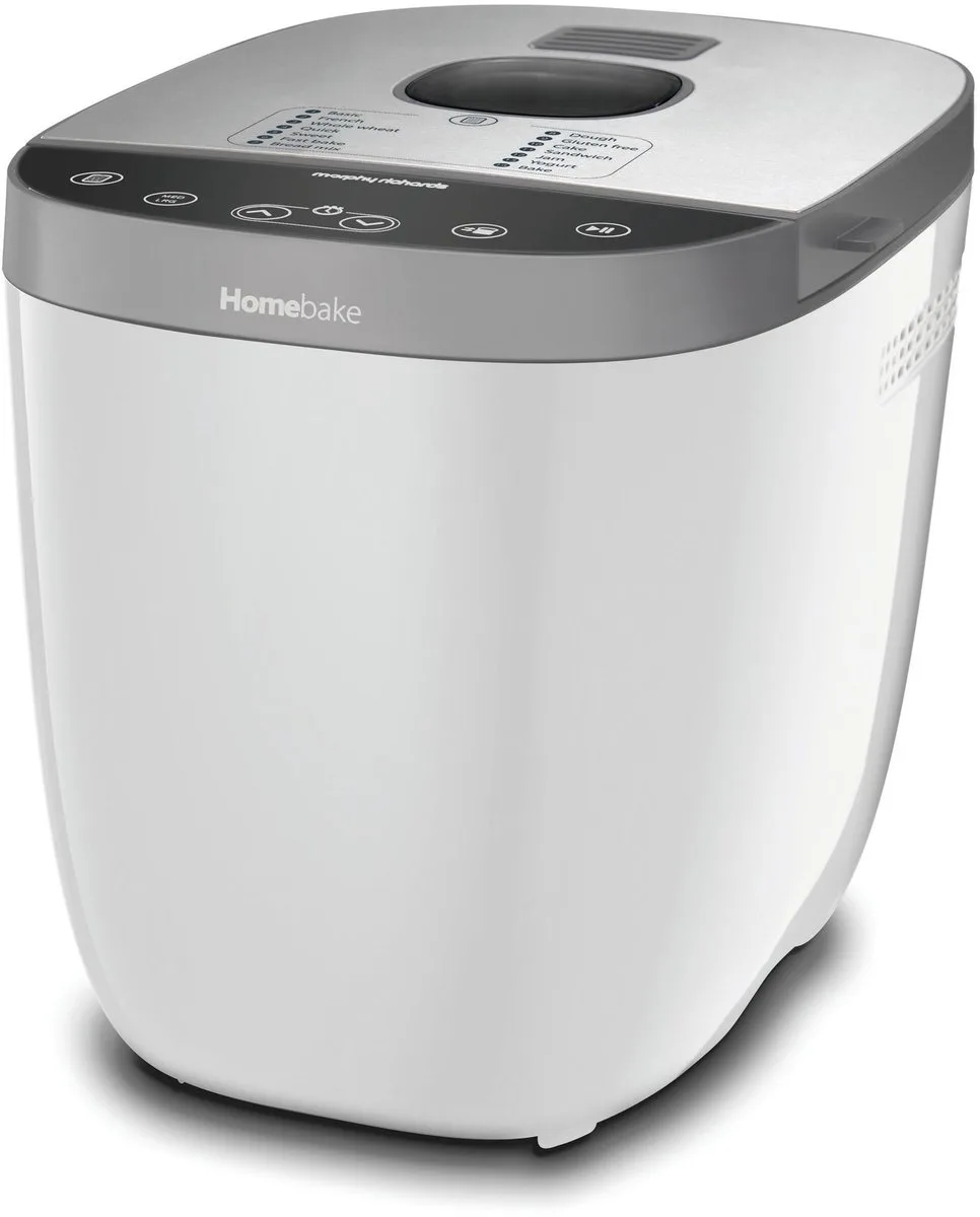 Home Bake broodbakmachine - 900 gram - 600 W från Morphy Richards i Grå – produktbild