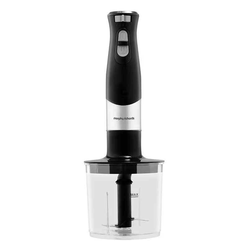 Total Control staafmixer, variabele snelheidsregeling, turbofunctie, maatbeker van 700 ml, garde, afneembare mengstaaf, hakkom, 600 W, grijs, MUC-HB64V by Morphy Richards – product photo