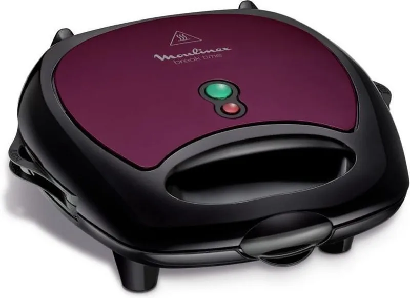 Break Time SJ615612 - Tosti ijzer en Wafelijzer by Moulinex in Black, Grey – product photo