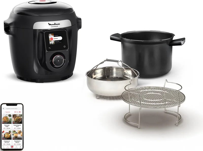 CE96G8 Cookeo - Multicooker von Moulinex in Schwarz – Produktfoto