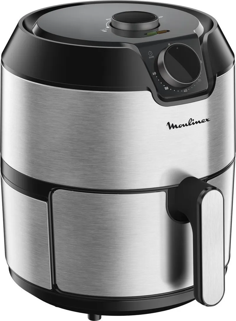 Easy Fry Classic + Inox EZ201D10 - Heteluchtfriteuse de Moulinex en Zwart en RVS – photo produit