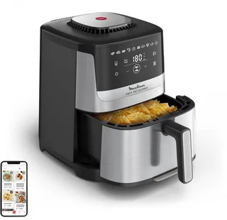 Easy Fry Silence EZ552DF0 - Airfryer - Tot 6 personen - 5 L by Moulinex in Black – product photo 1 of 6