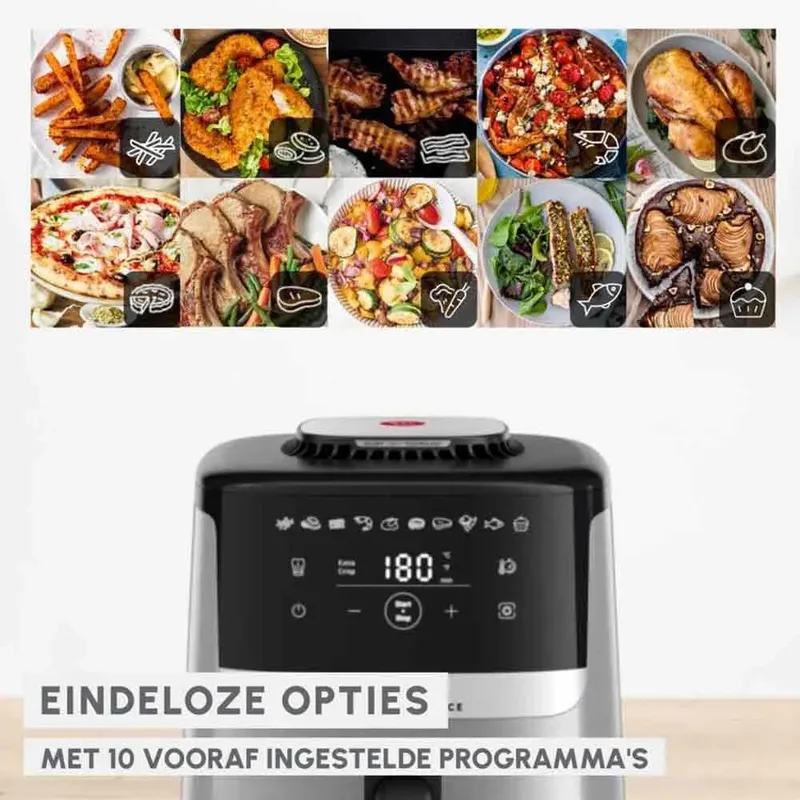 Easy Fry Silence EZ552DF0 - Airfryer - Tot 6 personen - 5 L by Moulinex in Black – product photo 5 of 6