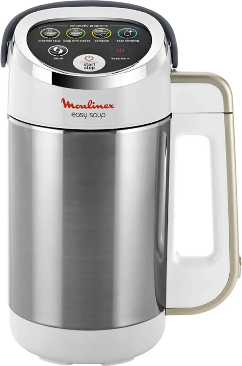 Easy Soup LM841B10 - Soepmaker - 1000W - 1,2L - Wit/RVS by Moulinex in White – product photo