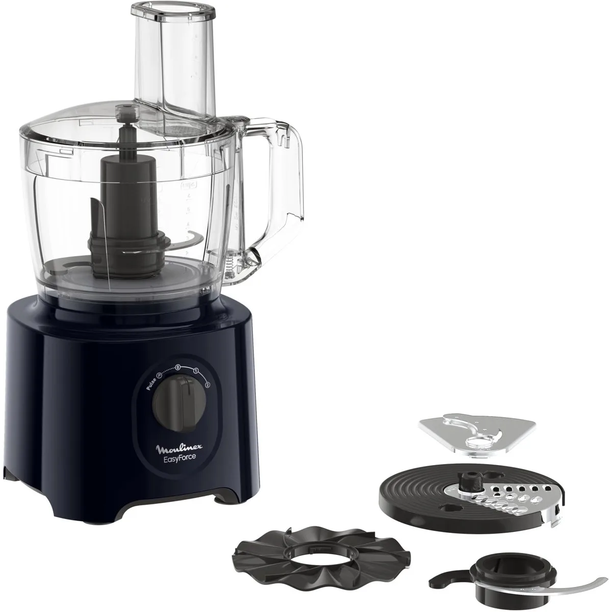 FP2428 keukenmachine 800 W 2,4 l Transparant van Moulinex in Zwart – productfoto