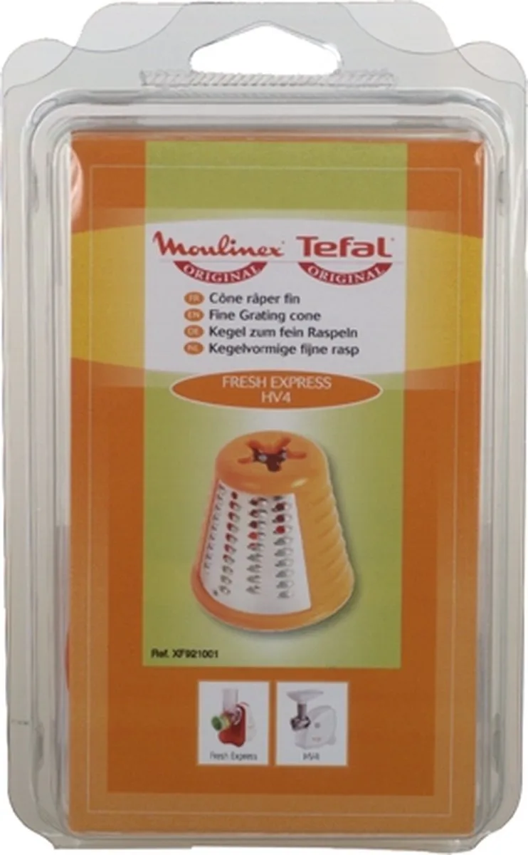Kegelvormige Fijne Rasp de Moulinex en Orange – photo produit
