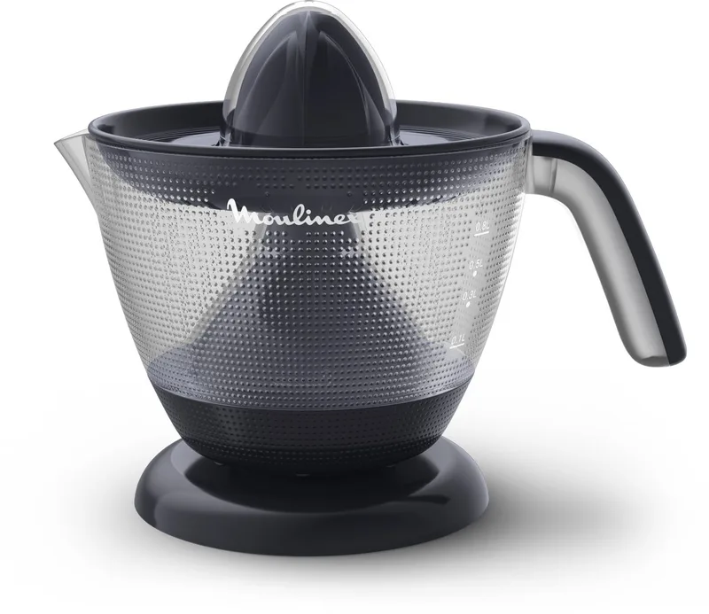Morning PC2M08E0 – Elektrische citruspers – Vers sap met of zonder pulp – Inhoud 800 ml – Dubbel draaiende perskegel – Compact design – Sinaasappelpers de Moulinex en Noir – photo produit