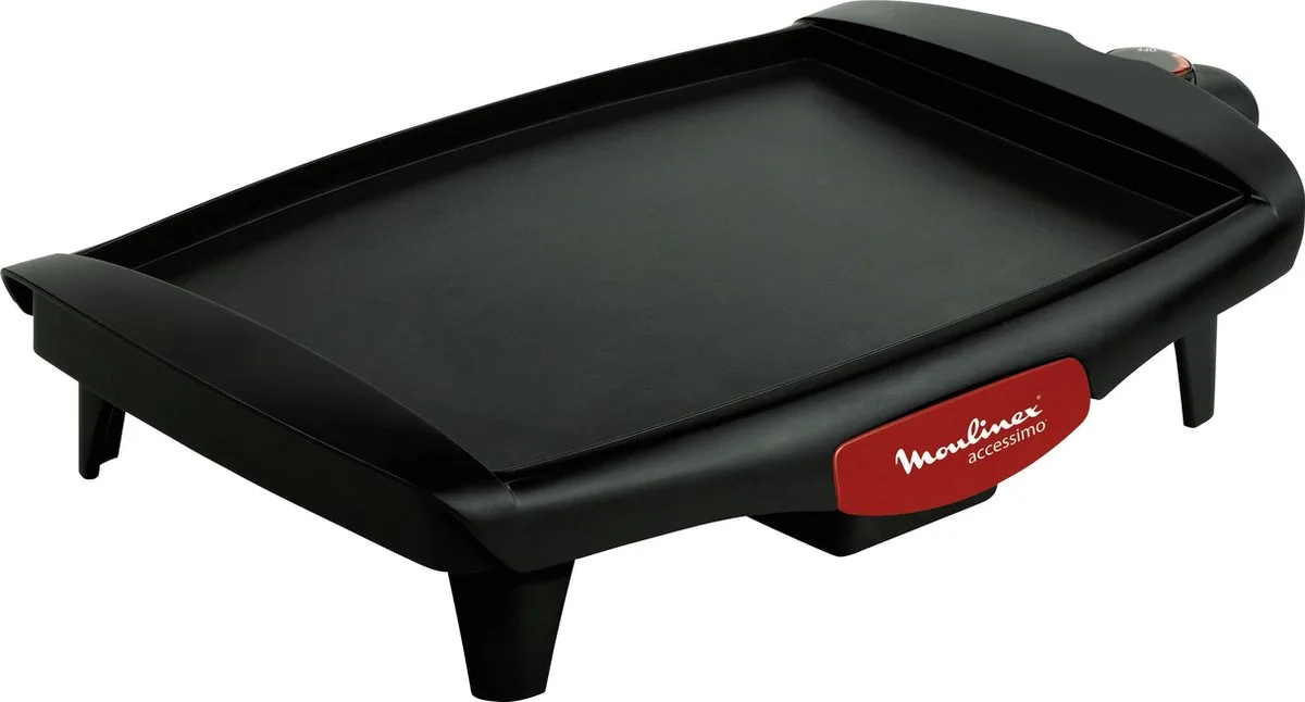 Plancha Accessimo van Moulinex in Zwart, Rood – productfoto