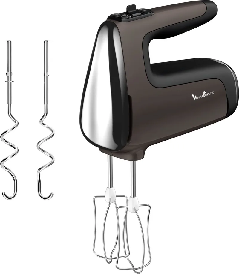Powermix Silence HM653910 Handmixer 600 W fra Moulinex i Brun – produktbillede