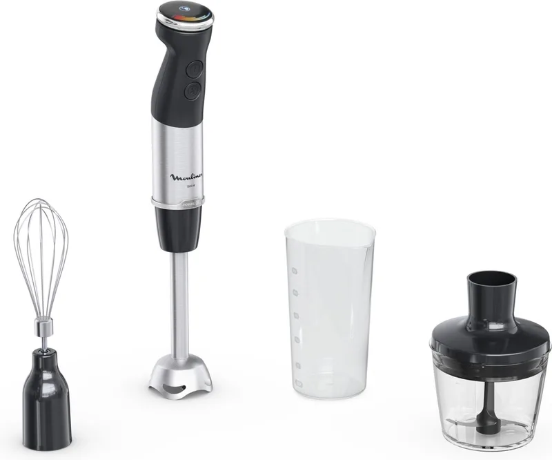 Quickchef+ 0,8 l Staafmixer 1000 W Zwart van Moulinex in Grijs – productfoto