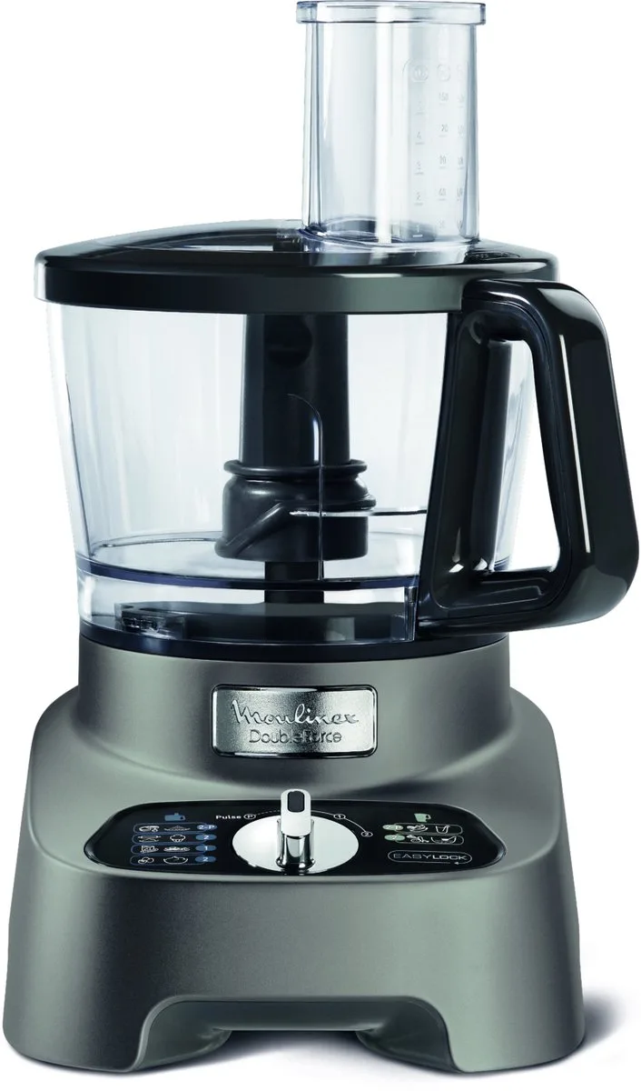 Robot Multifunction DoubleForce FP825E10 - Keukenmachine - 1000 W fra Moulinex i Sort – produktbillede
