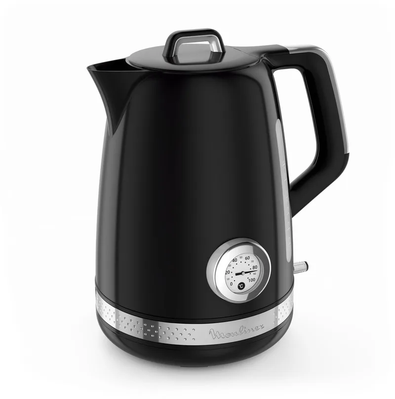 Soleil BY3558E0 – Waterkoker - 1,7 L – Snelle opwarming - 2400 W – Uitneembaar kalkfilter de Moulinex en Noir – photo produit