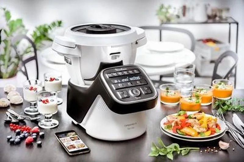 YY4260FG keukenmachine 1550 W 3 l Roestvrijstaal, Wit de Moulinex en Noir – photo produit