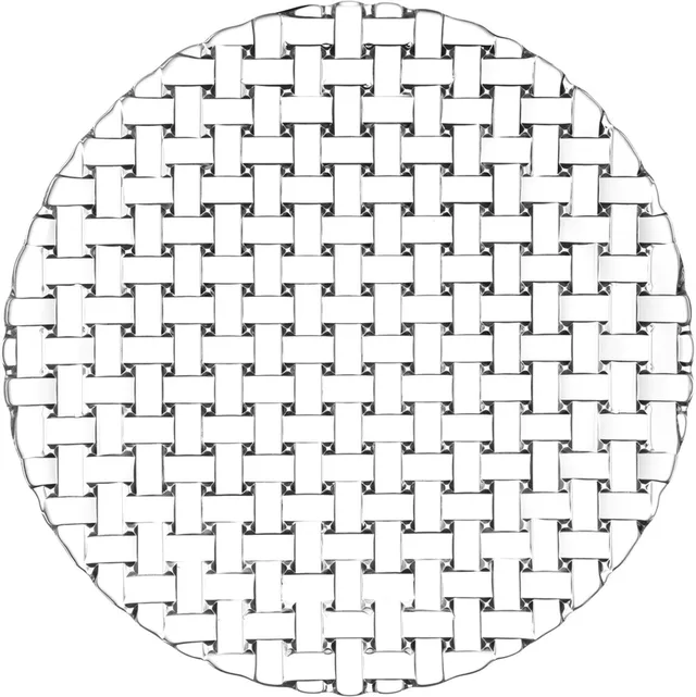 Bossa Nova bord, set van 2, serveerbord, glazen bord, kristalglas, Ø 28 cm, 106617
