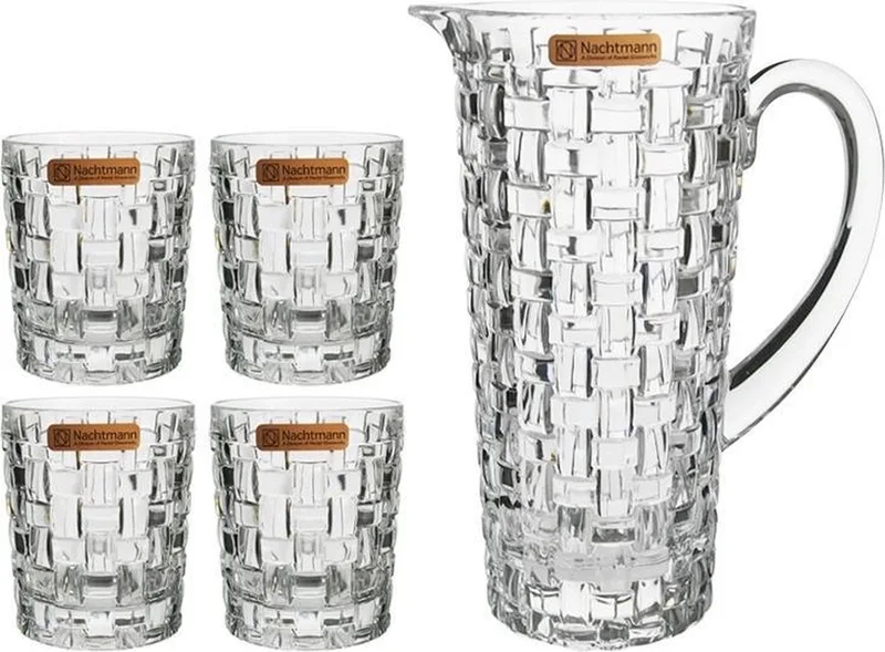 Bossa Nova Karaf met Glazen, 5-delig by Nachtmann in Transparent – product photo