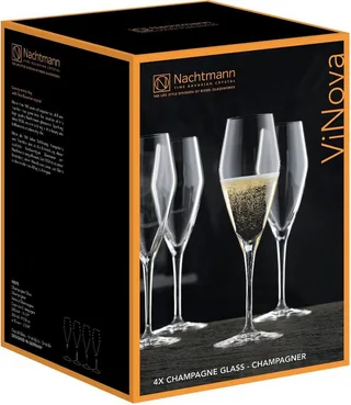 Champagnergläser ViNova 280 ml Set van 4 by Nachtmann in Transparent – product photo 3 of 3