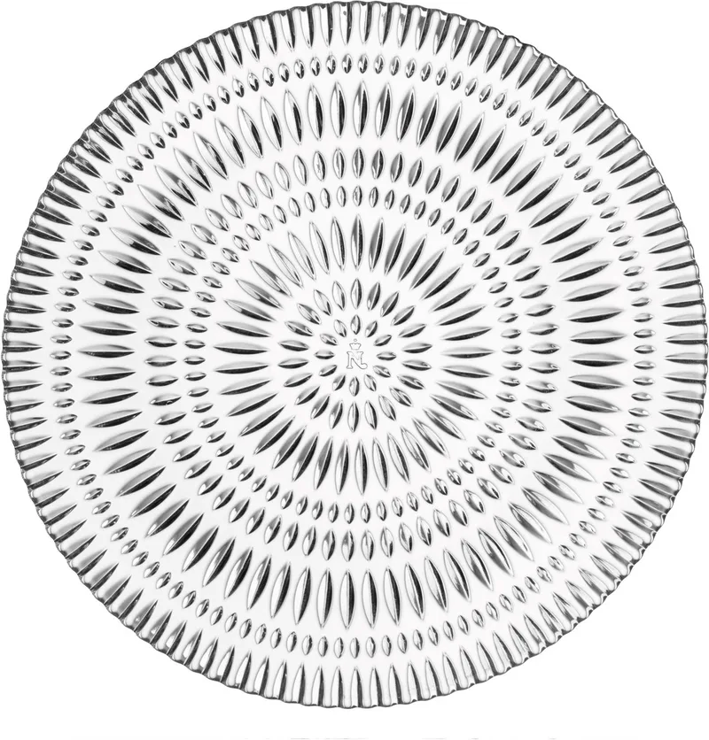 Ethno bord, set van 2, serveerbord, dessertbord, voorgerechtbord, kristalglas, Ø 23 cm, 106160 by Nachtmann in Transparent – product photo