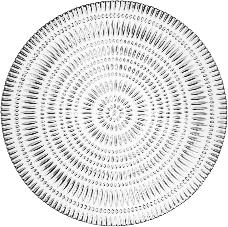 Ethno bord, set van 2, serveerbord, onderbord, kristalglas, Ø 32 cm, 106161 by Nachtmann in Transparent – product photo