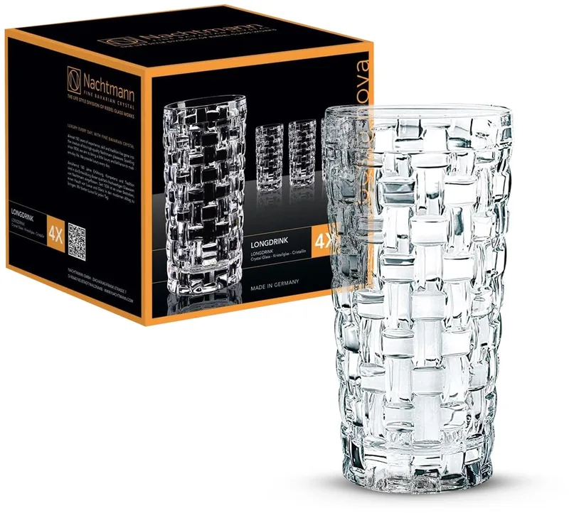 Longdrinkglas 'Bossa Nova' - 395 ml - set 4 stuks von Nachtmann in Transparent – Produktfoto