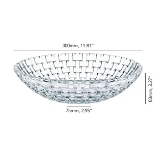 Schaal 'Bossa Nova' - Ø 30 cm by Nachtmann in Transparent – product photo 2 of 4