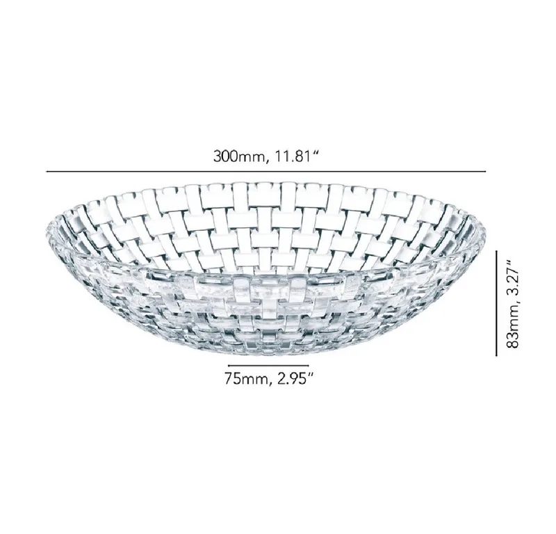 Schaal 'Bossa Nova' - Ø 30 cm by Nachtmann in Transparent – product photo 2 of 4