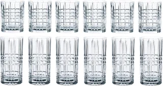 Square Whiskey- en Longdrinkglazen - Set 12-delig - Whiskey - Longdrink by Nachtmann in Transparent – product photo 1 of 5