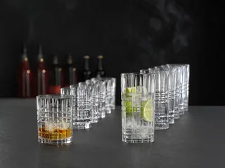 Square Whiskey- en Longdrinkglazen - Set 12-delig - Whiskey - Longdrink by Nachtmann in Transparent – product photo 4 of 5